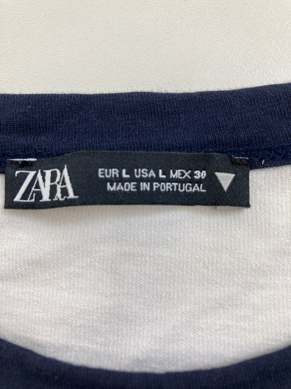 ZARA/ザラ/Tシャツ/カットソー/トップス/ホワイト/L