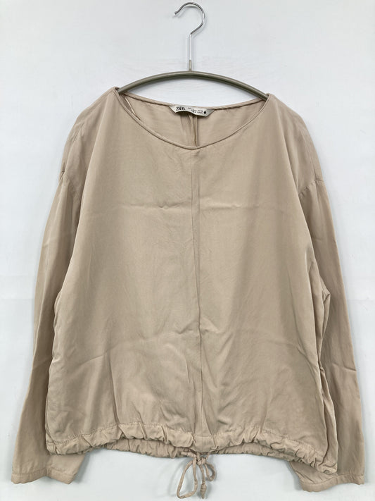 ZARA/ザラ/シャツ/ブラウス/トップス/ベージュ/L