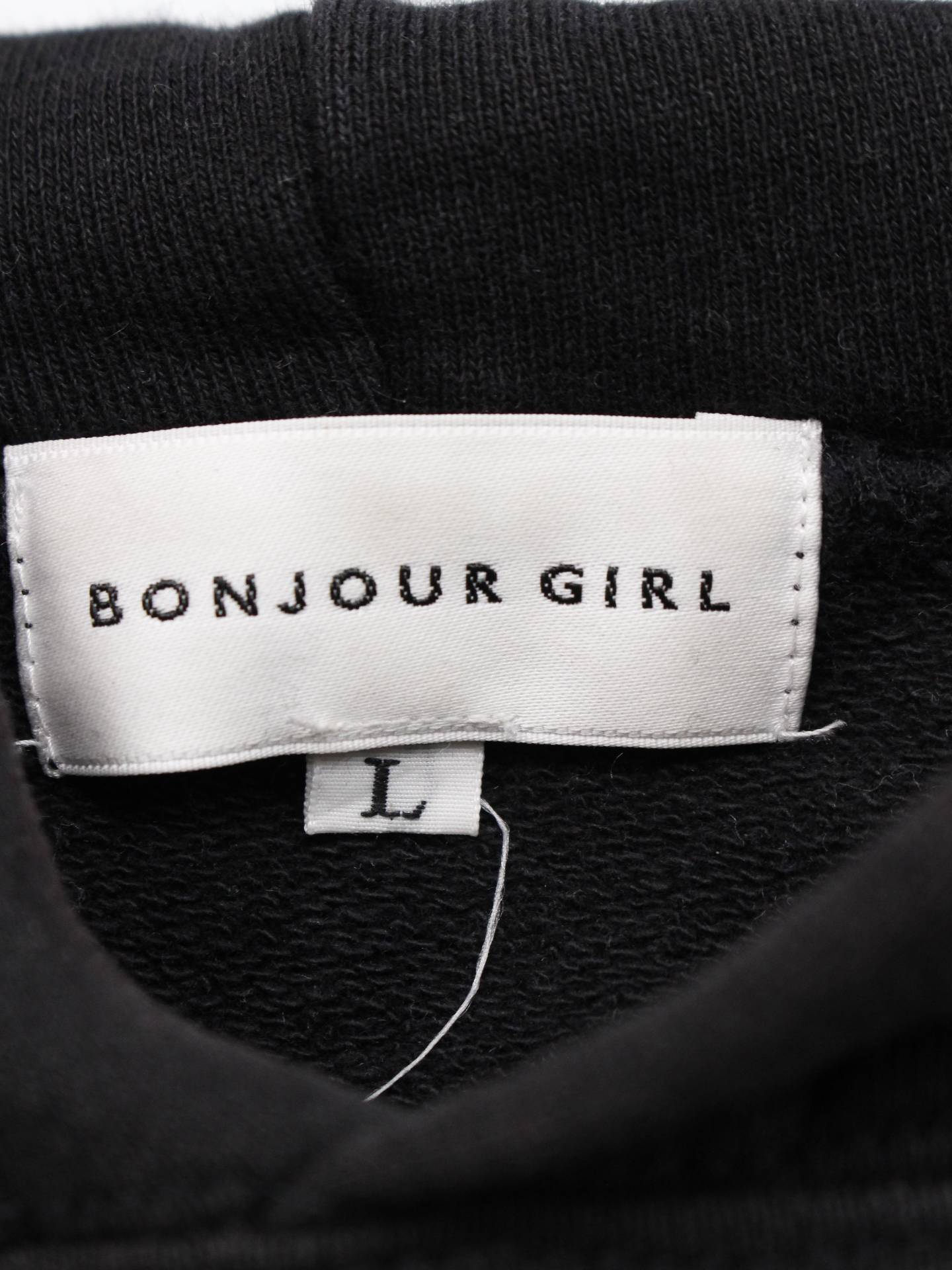 BONJOUR GIRL/パーカー/トップス/ブラック/L
