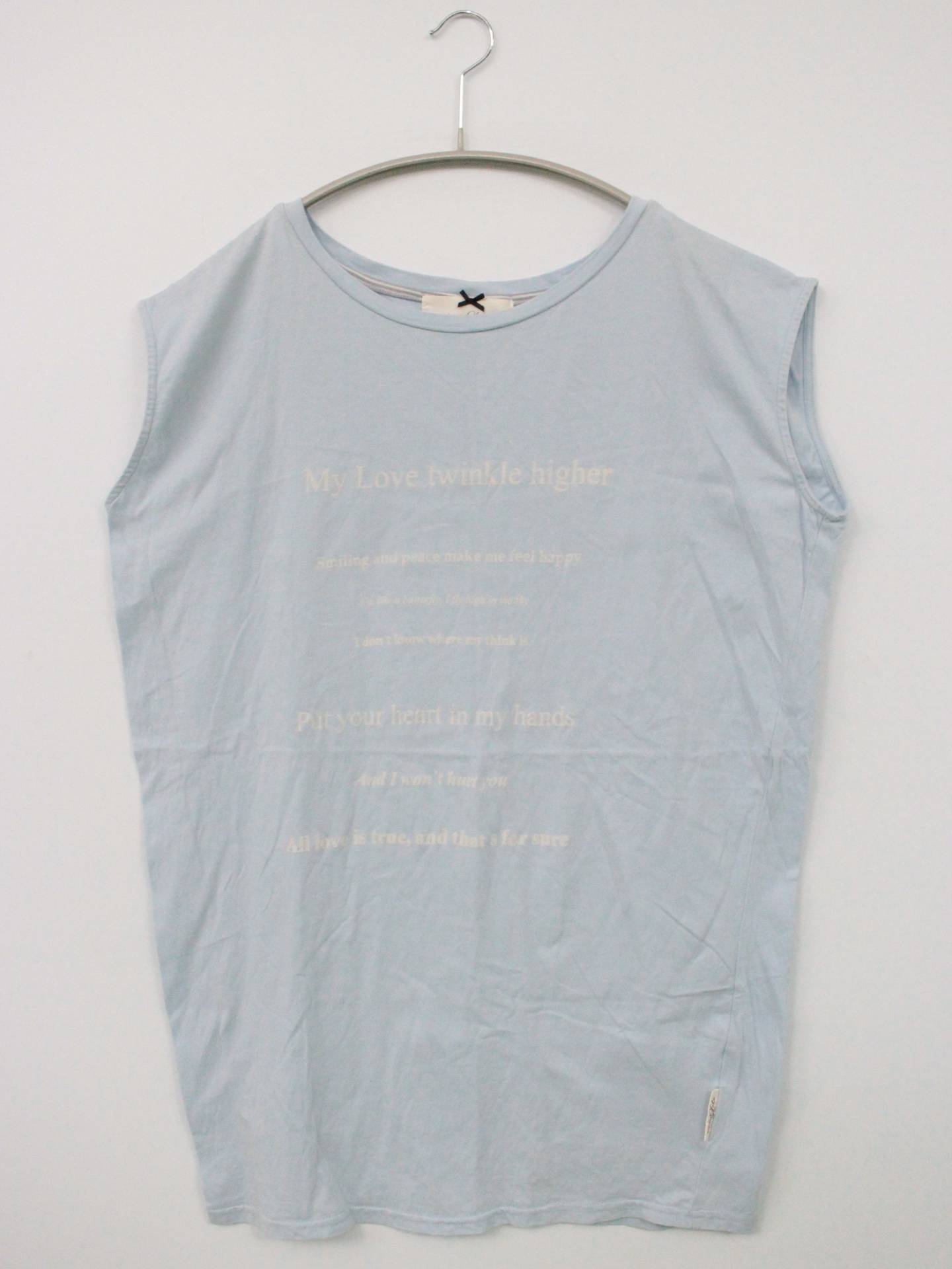 Supreme.La.La./ノースリーブ/トップス/スカイブルー/M