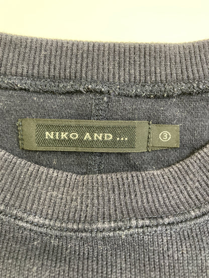 niko and .../ニコアンド/Tシャツ/カットソー/トップス/ブラック/M