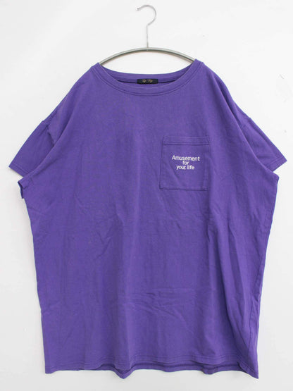 TipTop/Tシャツ/カットソー/トップス/パープル/F