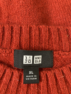 UNIQLO/ユニクロ/ニット/セーター/トップス/レッド/XL