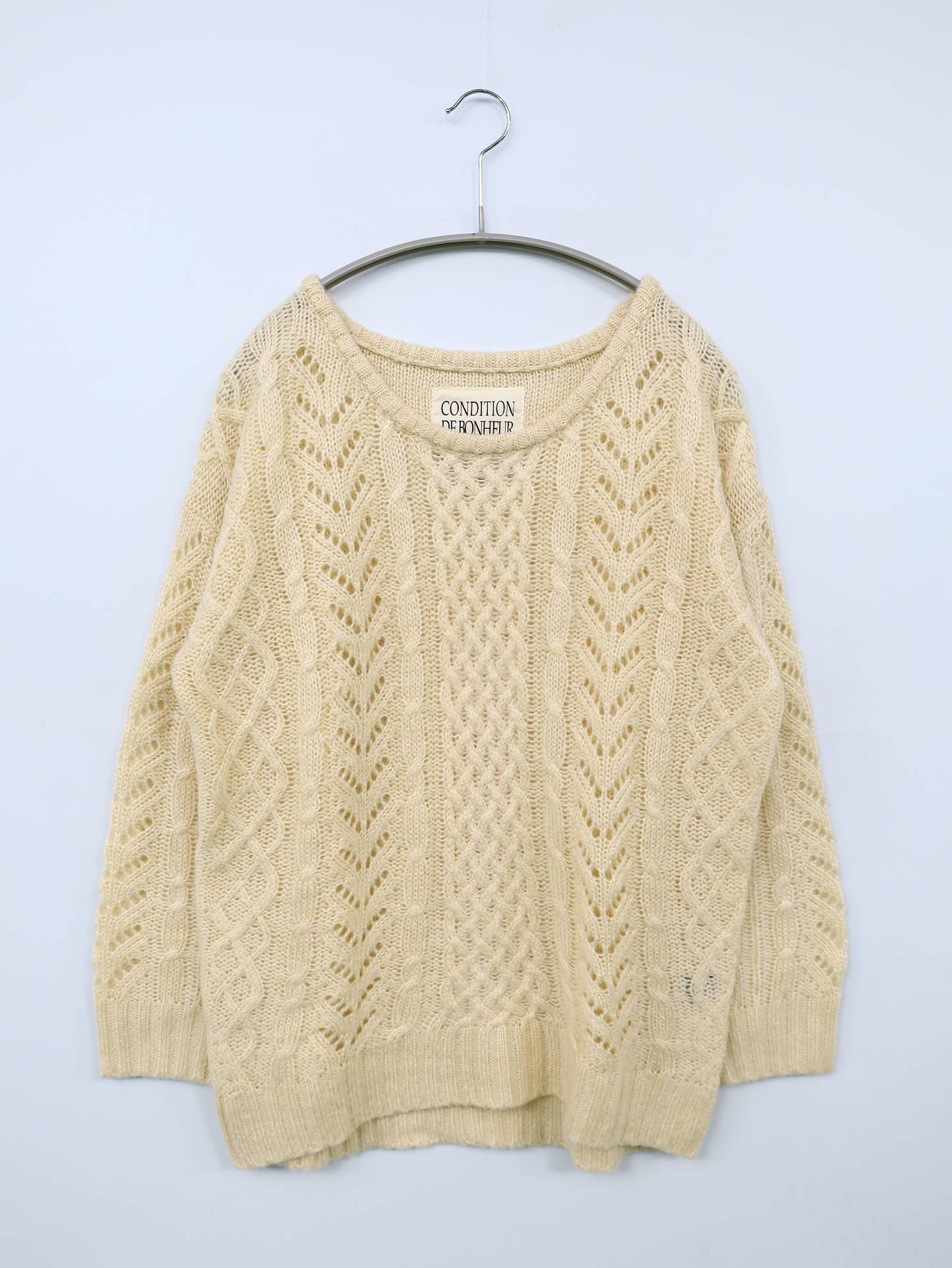 ニット/セーター/トップス/ホワイト/M