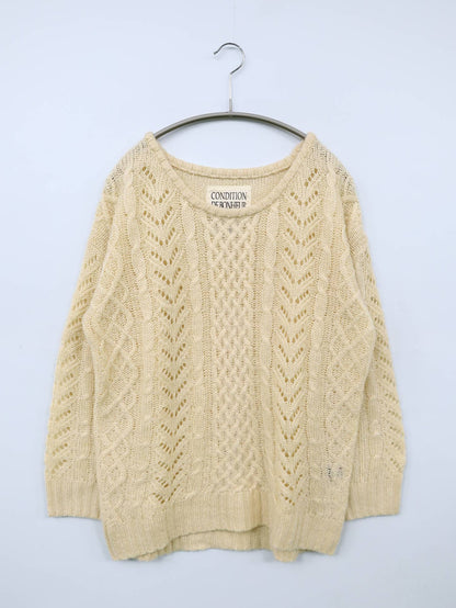 ニット/セーター/トップス/ホワイト/M