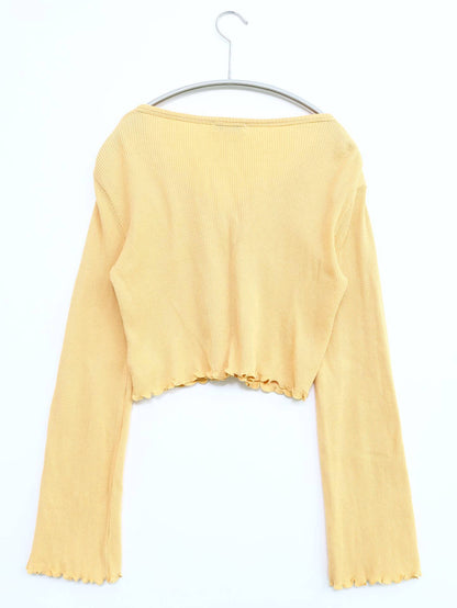 LAGUA GEM/ラグアジェム/カーディガン/ボレロ/トップス/イエロー/FREE