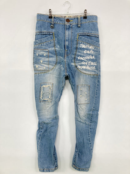 COCOLULU/ココルル/デニムパンツ/パンツ/ブルー