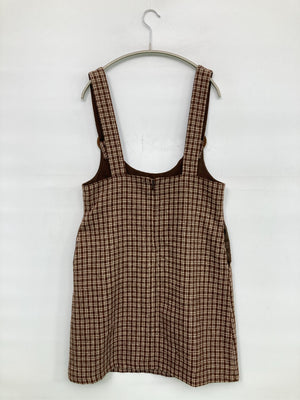 Fint/フィント/ジャンパースカート/ワンピース/ドレス/ブラウン/F