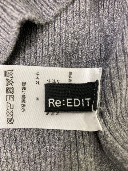 Re:EDIT/リエディ/ニット/セーター/トップス/グレー/M