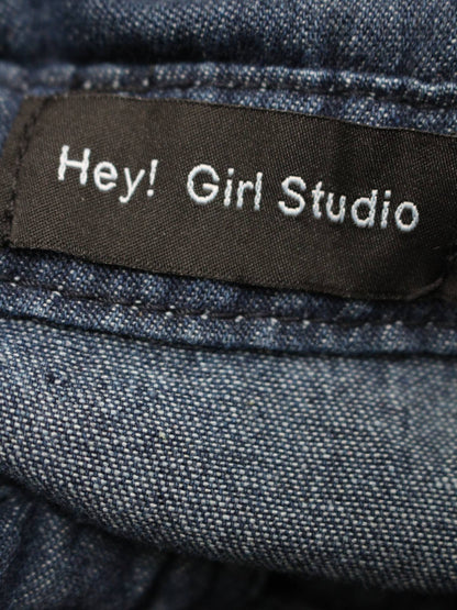 Hey! Girl Studio/シャツワンピース/ワンピース/ドレス/ネイビー/8