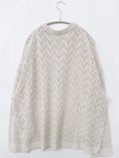 remer/リメール/ニット/セーター/トップス/ホワイト/L