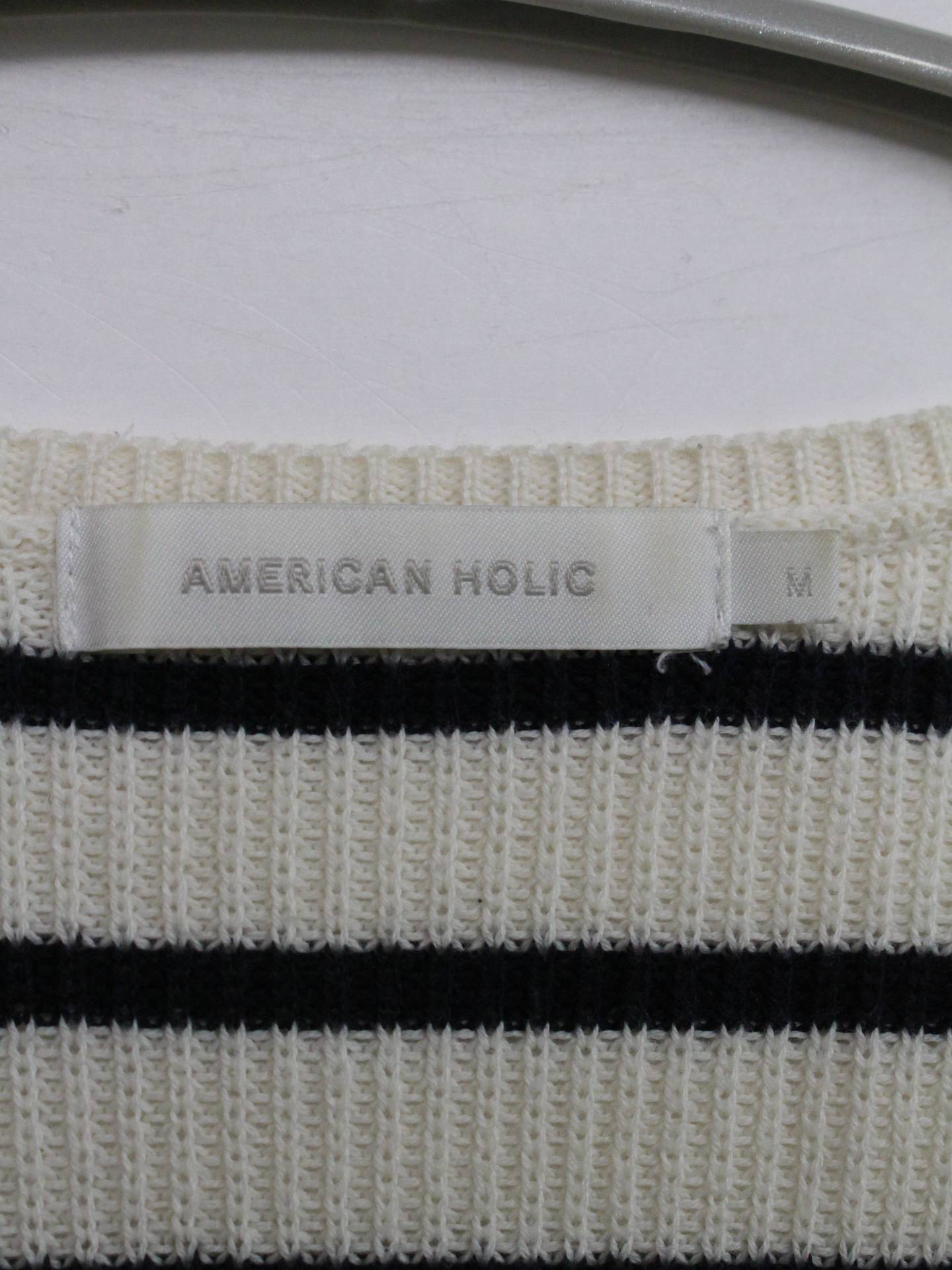 AMERICAN HOLIC/アメリカンホリック/ニット/セーター/トップス/ホワイト/M