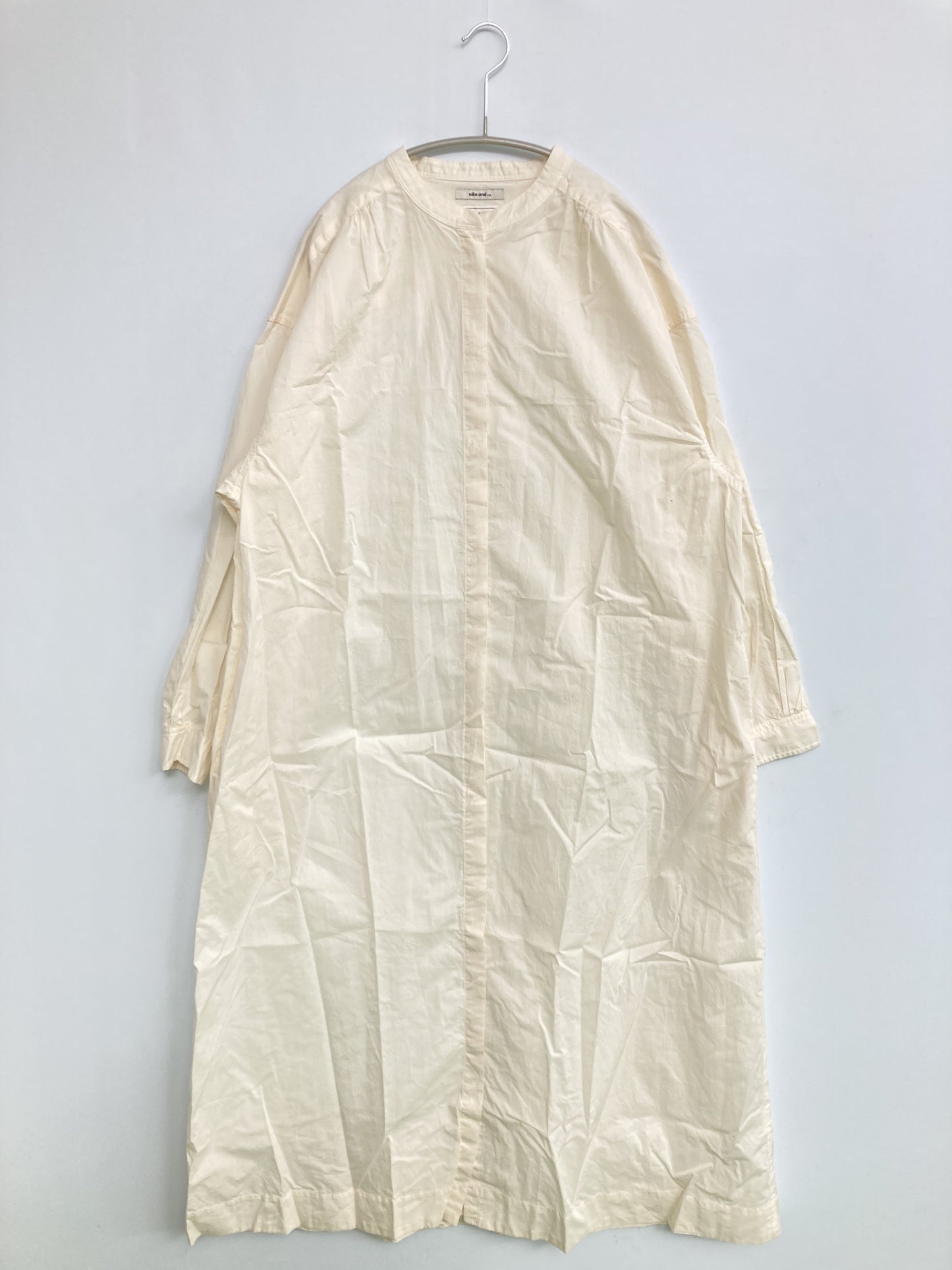 niko and .../ニコアンド/シャツワンピース/ワンピース/ドレス/アイボリー/L