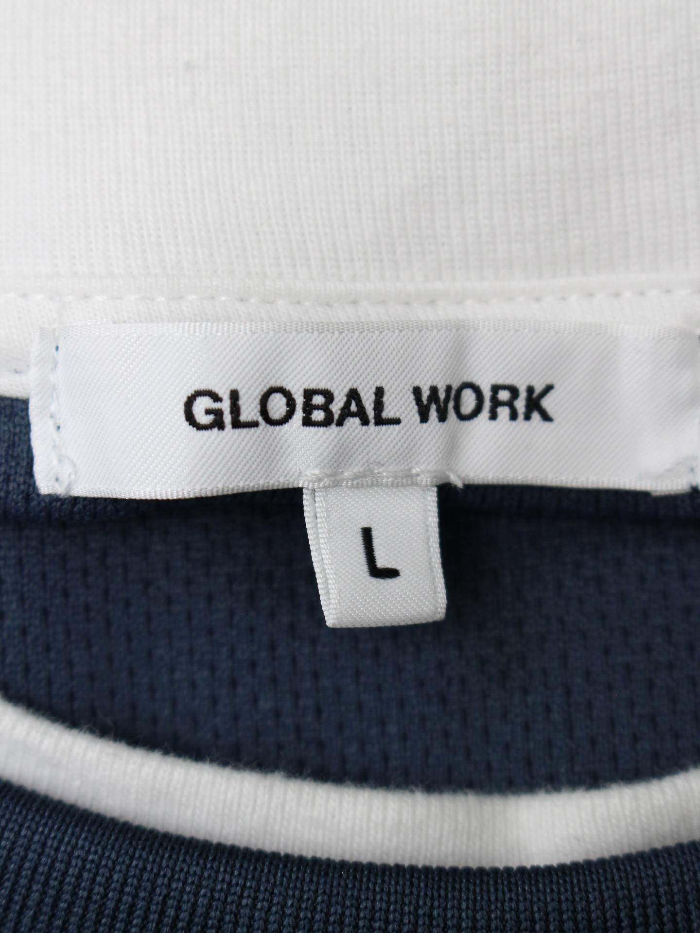 GLOBAL WORK/Tシャツ/カットソー/トップス/ブラック/L