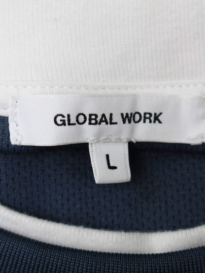 GLOBAL WORK/Tシャツ/カットソー/トップス/ブラック/L