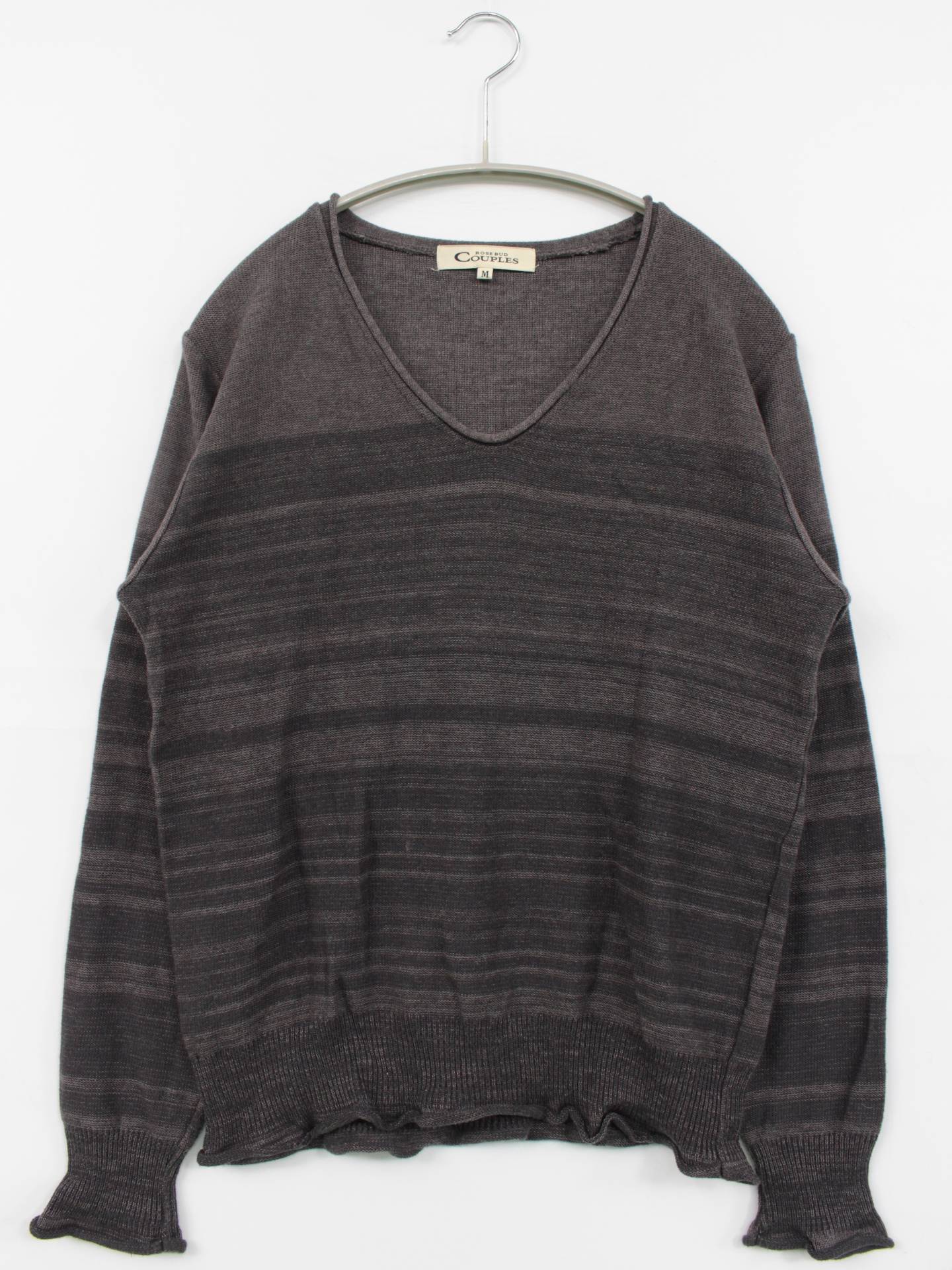 ニット/セーター/トップス/グレー/M