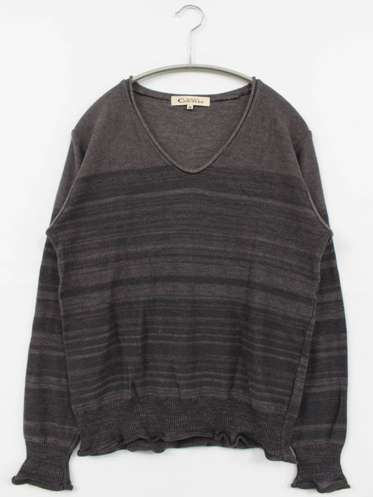 ニット/セーター/トップス/グレー/M