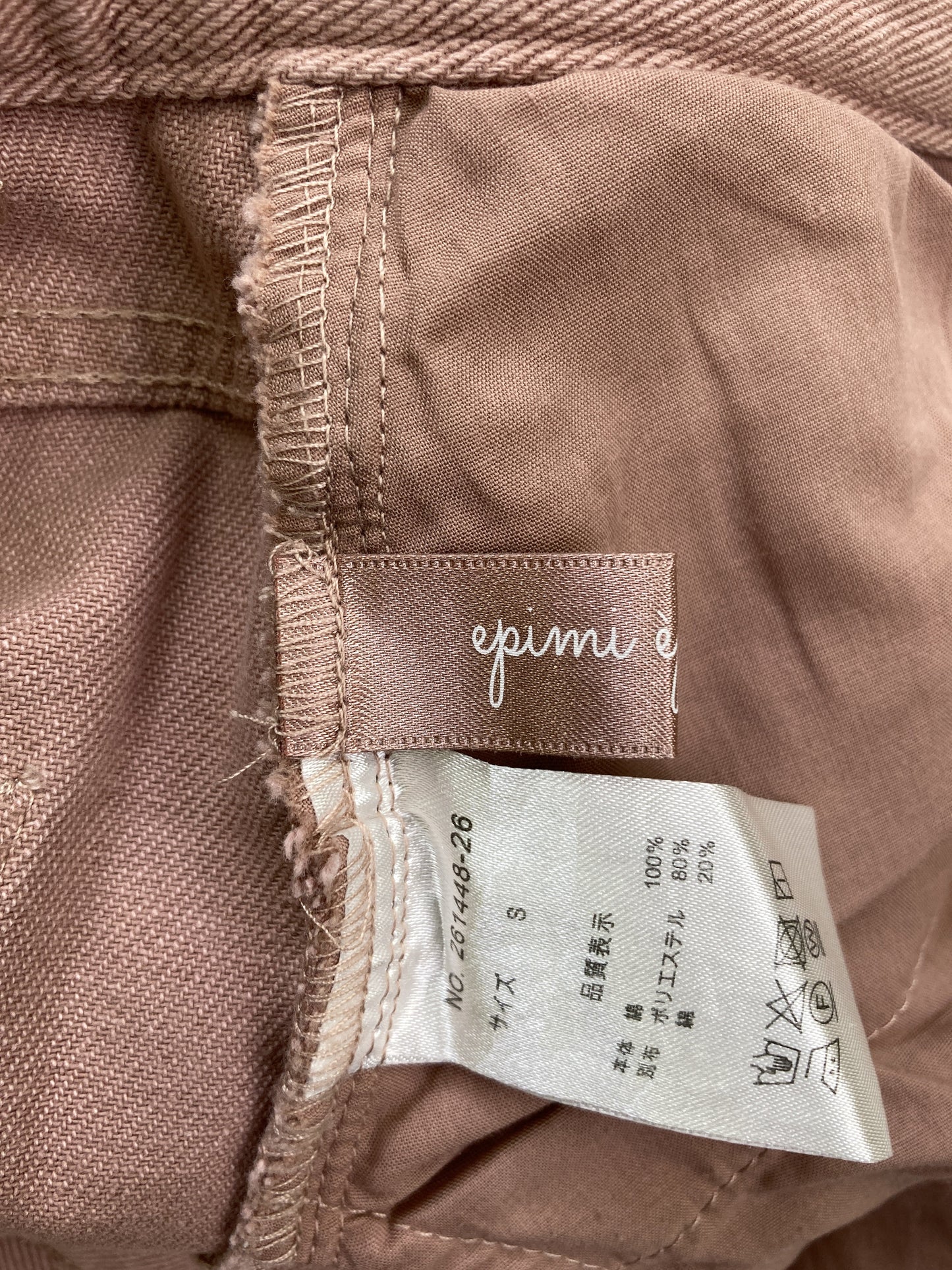 epimi epimmy/スラックス/パンツ/ピンク/S
