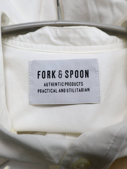 FORK&SPOON/シャツワンピース/ワンピース/ドレス/ホワイト/One
