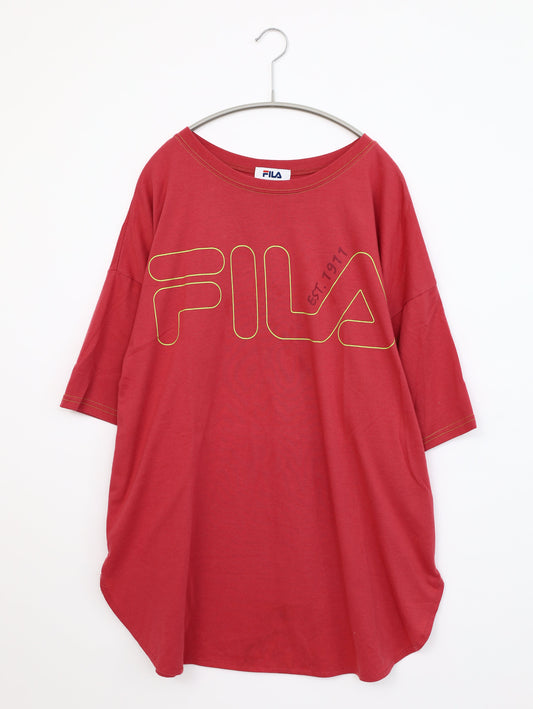 FILA/Tシャツ/カットソー/トップス/レッド