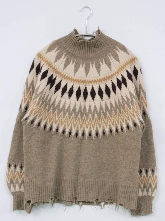 179/WG/ニット/セーター/トップス/ベージュ/M