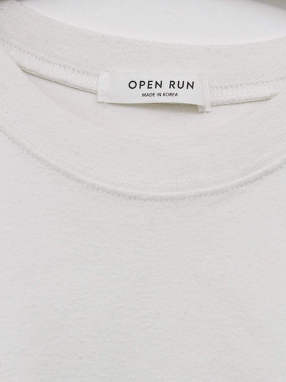 OPEN RUN/Tシャツ/カットソー/トップス/ホワイト