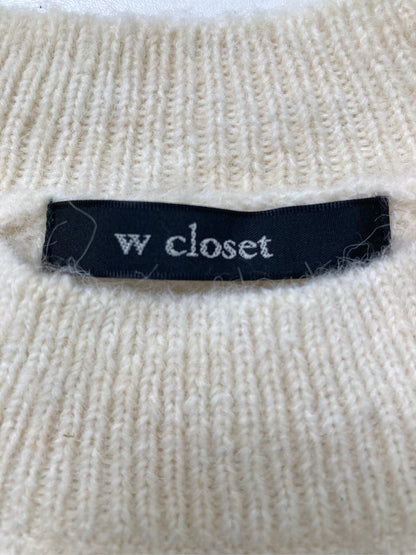 w closet/ダブルクローゼット/ニット/セーター/トップス/アイボリー/F