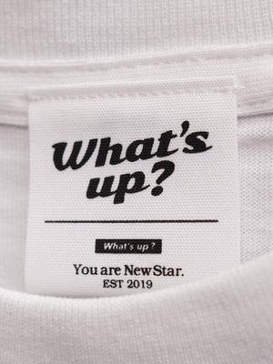 WHAT'S UP/ワッツアップ/Tシャツ/カットソー/トップス/ホワイト/M
