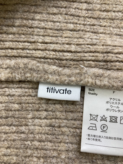 titivate/ティティベイト/カーディガン/ボレロ/トップス/ベージュ/F