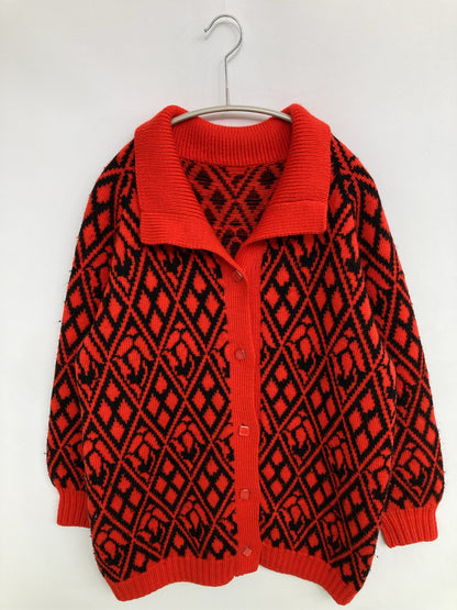 カーディガン/ボレロ/トップス/レッド