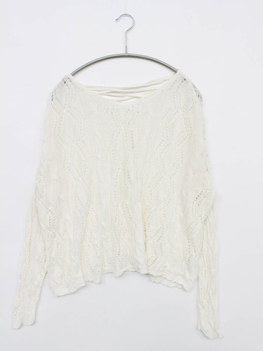 DXX/ニット/セーター/トップス/ホワイト/M