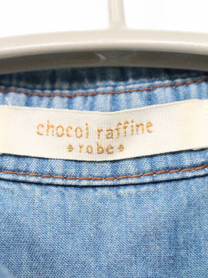chocol raffine/シャツワンピース/ワンピース/ドレス/スカイブルー