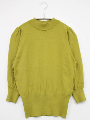 SLY/スライ/ニット/セーター/トップス/イエロー/FREE