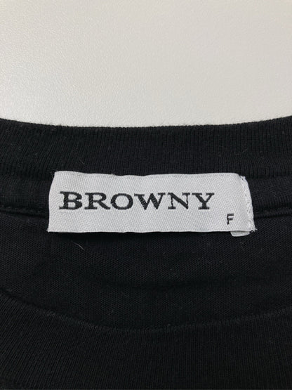 BROWNY/ブラウニー/Tシャツ/カットソー/トップス/ブラック/F