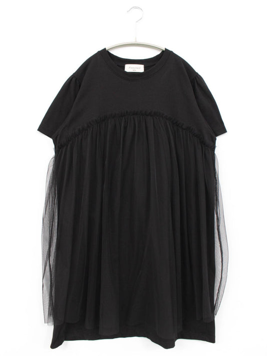 Ponytail/チュニック/ワンピース/ドレス/ブラック