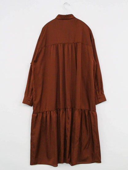miroir/シャツワンピース/ワンピース/ドレス/ブラウン