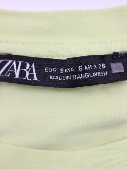 ZARA/ザラ/Tシャツ/カットソー/トップス/ライトグリーン/S