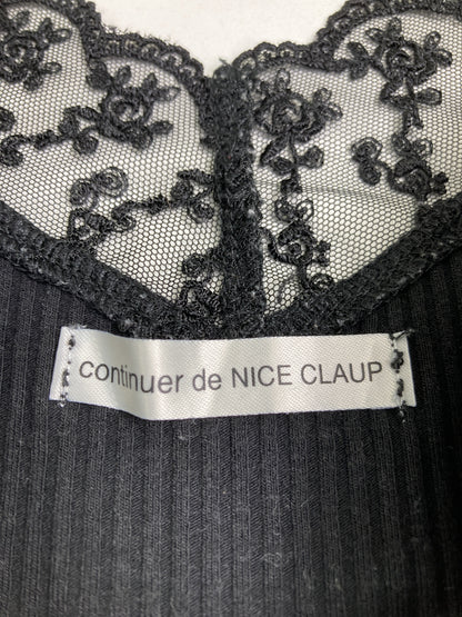 NICE CLAUP/ナイスクラップ/タンクトップ/トップス/ブラック/F