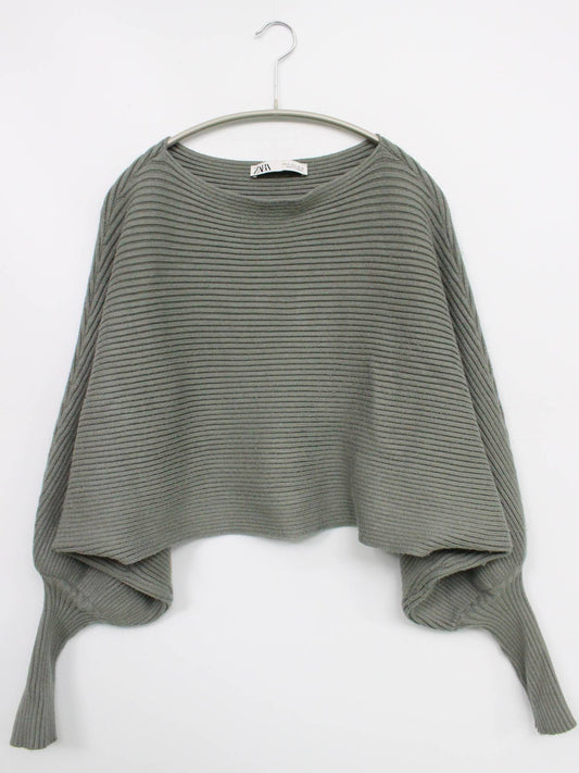 ZARA/ザラ/ニット/セーター/トップス/グレー/S