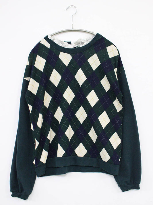 NAVY/スウェット/トップス/グリーン/M