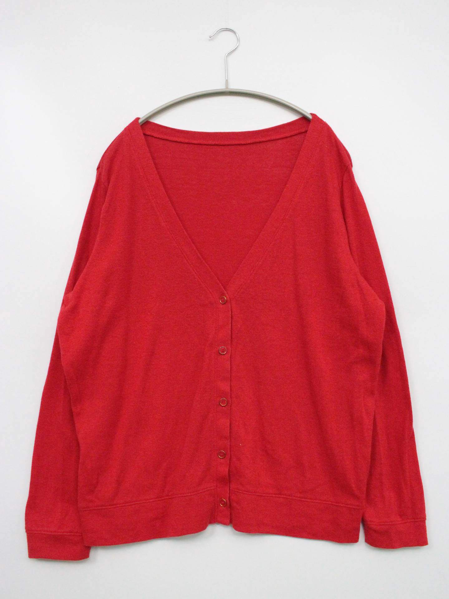 カーディガン/ボレロ/トップス/レッド/M