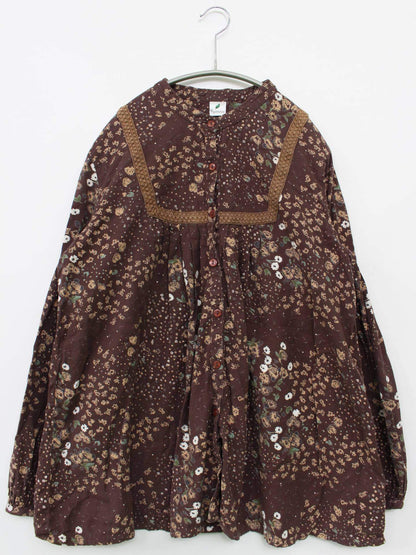 Pyumosso/カーディガン/ボレロ/トップス/ブラウン/LL