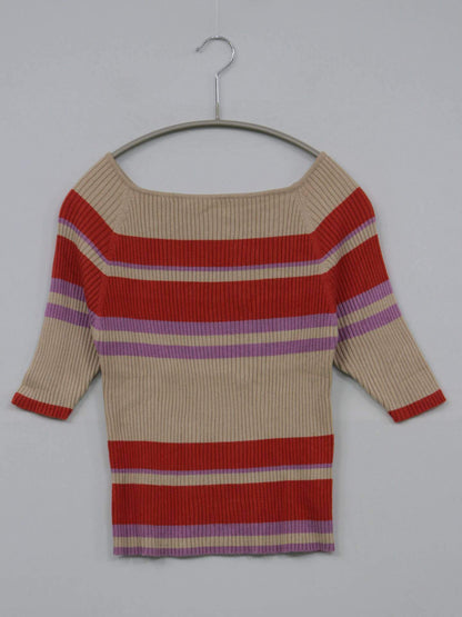 AZUL by MOUSSY/アズールバイマウジー/ニット/セーター/トップス/オレンジ/Ｓ