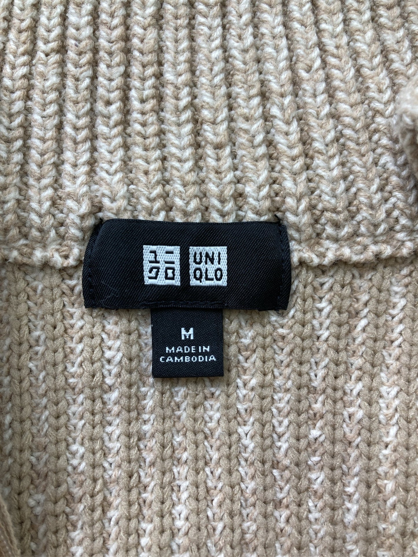 UNIQLO/ユニクロ/ニット/セーター/トップス/ベージュ/M