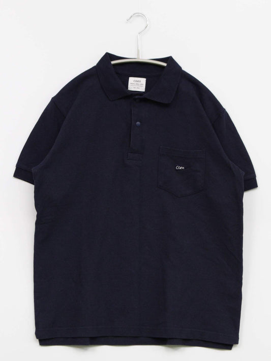 coen/ポロシャツ/トップス/ネイビー/SMALL