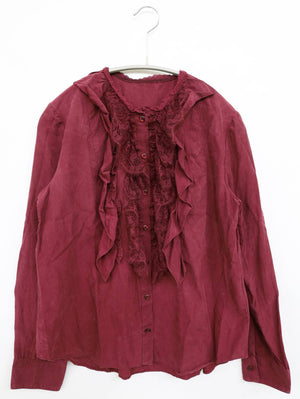 JILL STUART/ジルスチュアート/シャツ/ブラウス/トップス/レッド/M
