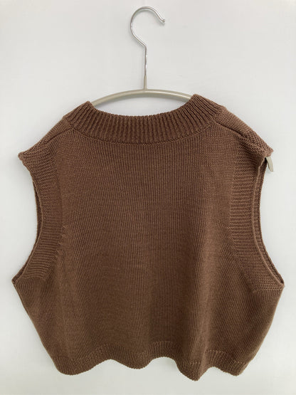 ベスト/トップス/ブラウン