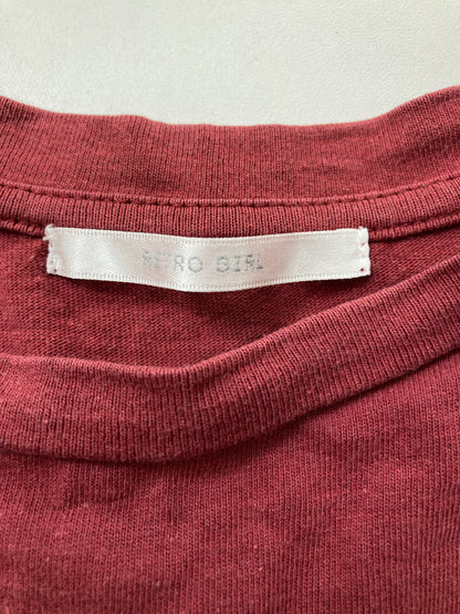 RETRO GIRL/レトロガール/Tシャツ/カットソー/トップス/レッド/M