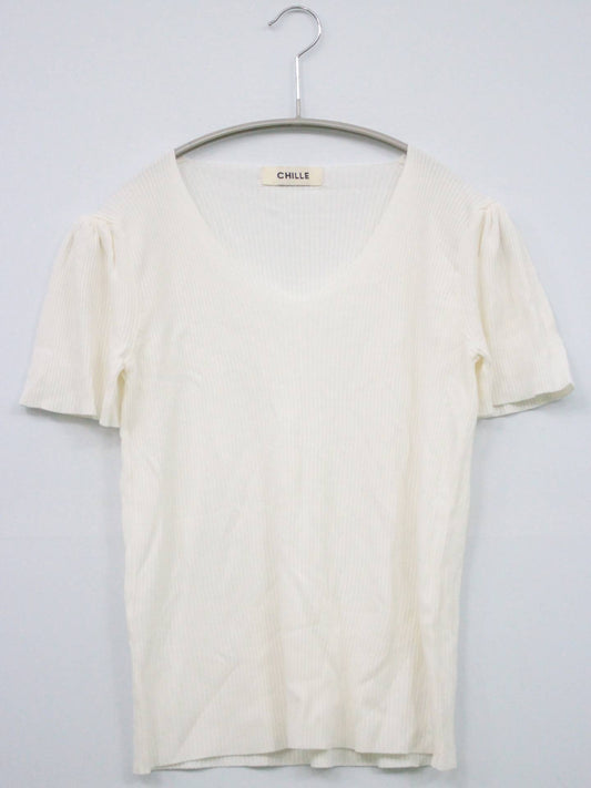 CHILLE/Tシャツ/カットソー/トップス/ホワイト/F