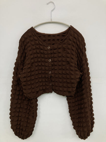 Rafraf/カーディガン/ボレロ/トップス/ブラウン/M